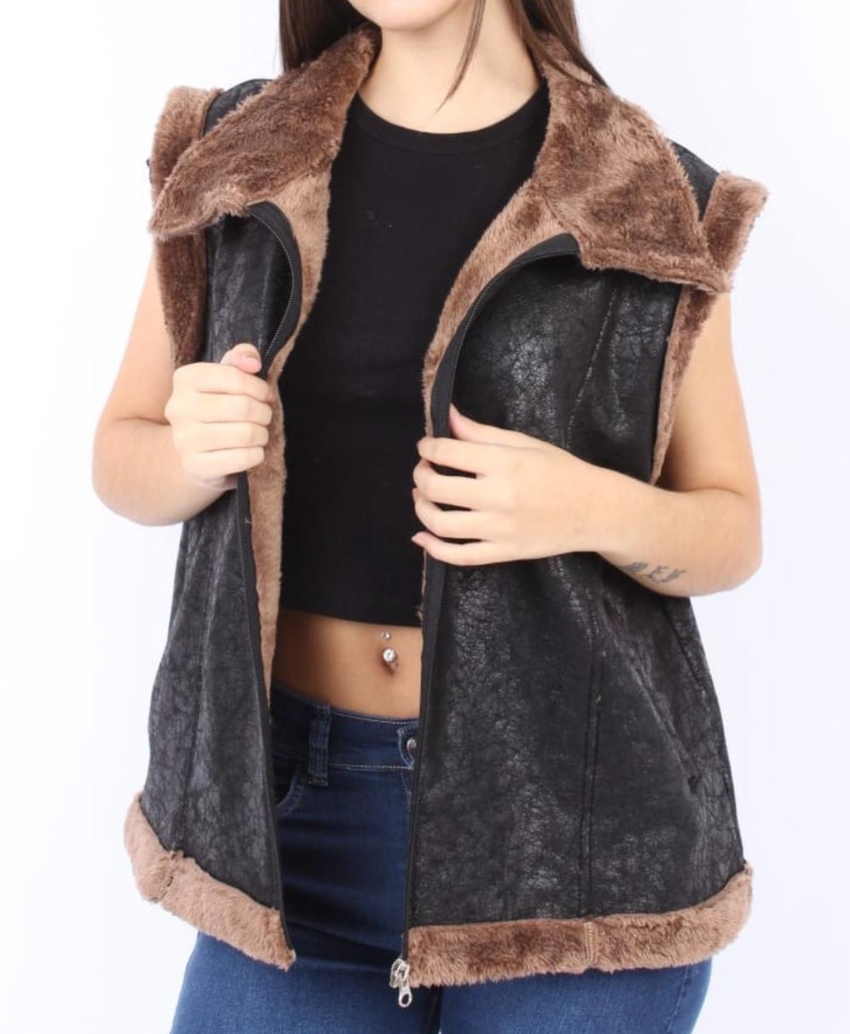 Chaleco Gamulan Corderito Abrigo Invierno Campera Buzo Sweater Sweater Abrigo Dama - Imagen 2