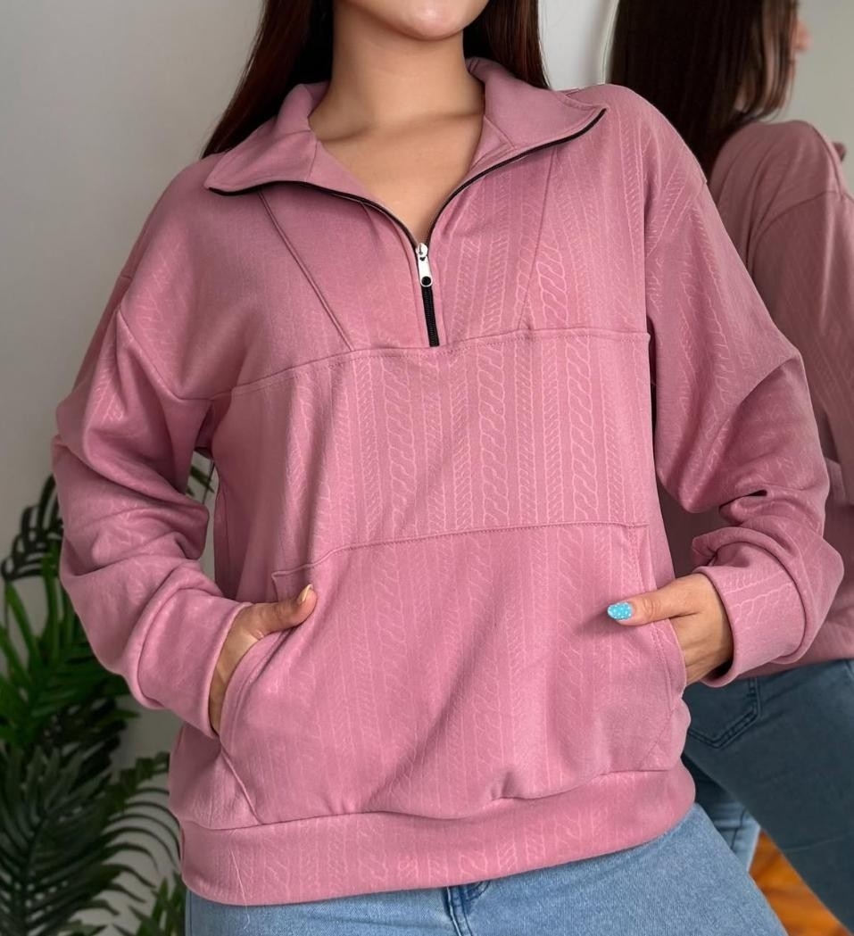 Buzo Darlon Talle Especial Mujer Invierno Dama Abrigo Sweater Sweater Camisa Camiseta - Imagen 1