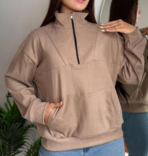 Buzo Darlon Talle Especial Mujer Invierno Dama Abrigo Sweater Sweater Camisa Camiseta - Miniatura 2