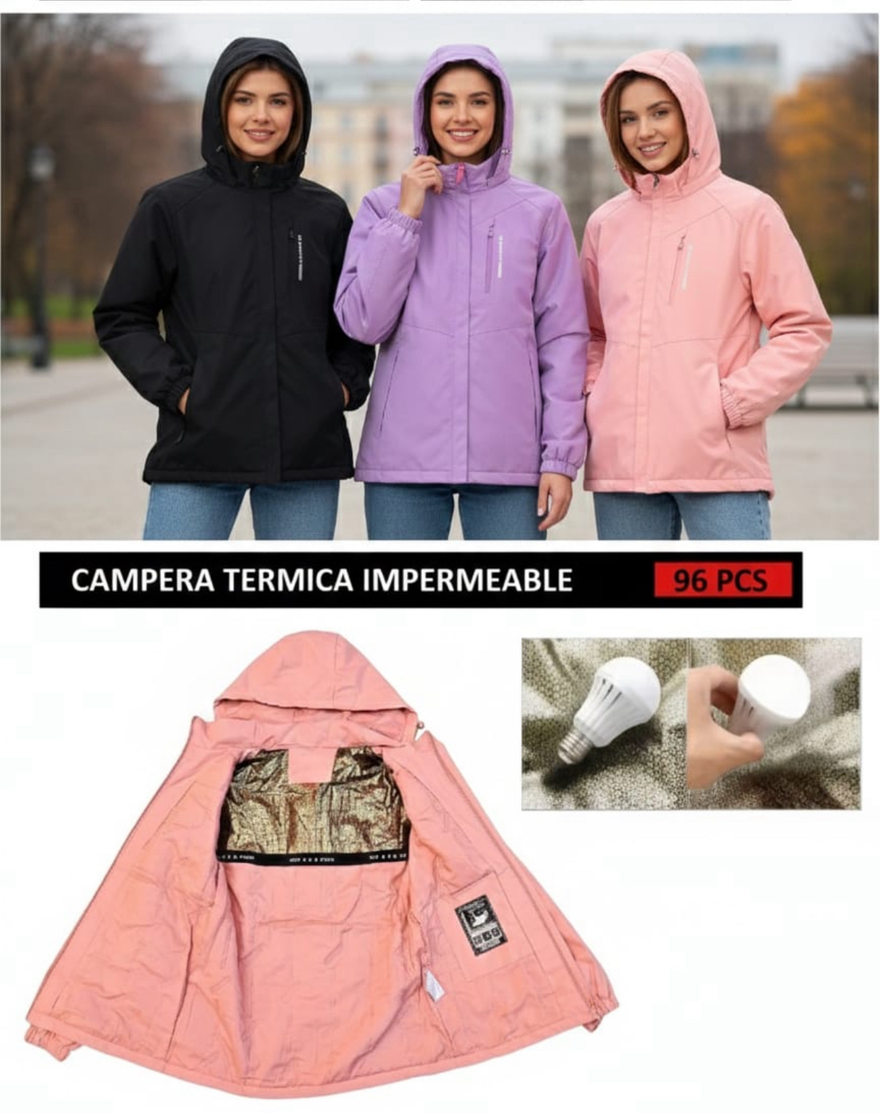 Campera Impermeable Térmicas de Mujer del S al Xxl - IMG_4520.jpeg