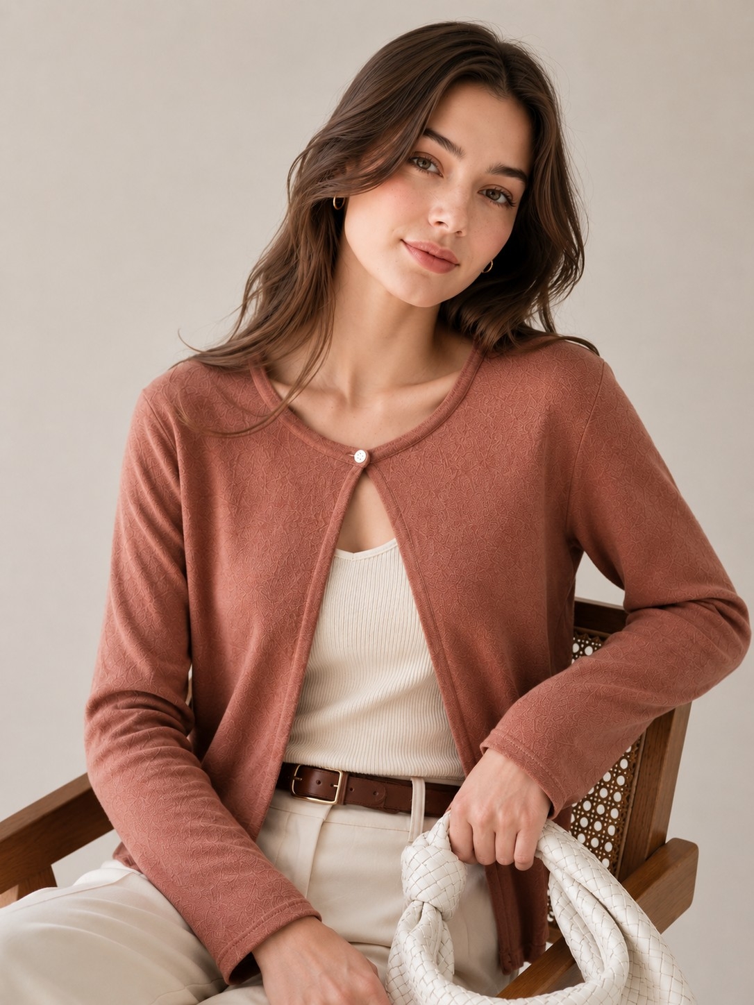 Cardigan Liso - Imagen 1