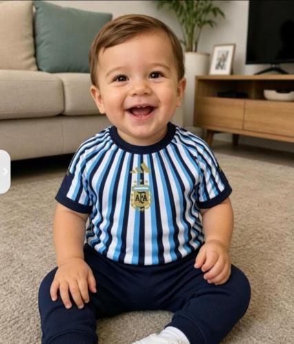 Camiseta Argentina Bebe Azul