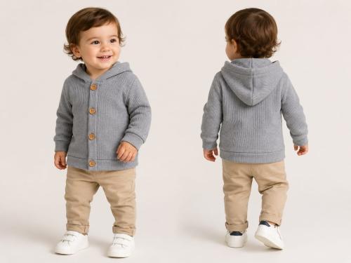 Campera Waffle con Piel