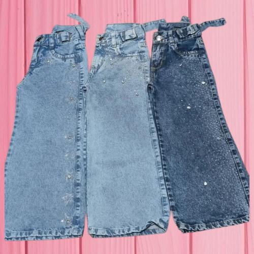 Wide Leg con Strass para Niñas