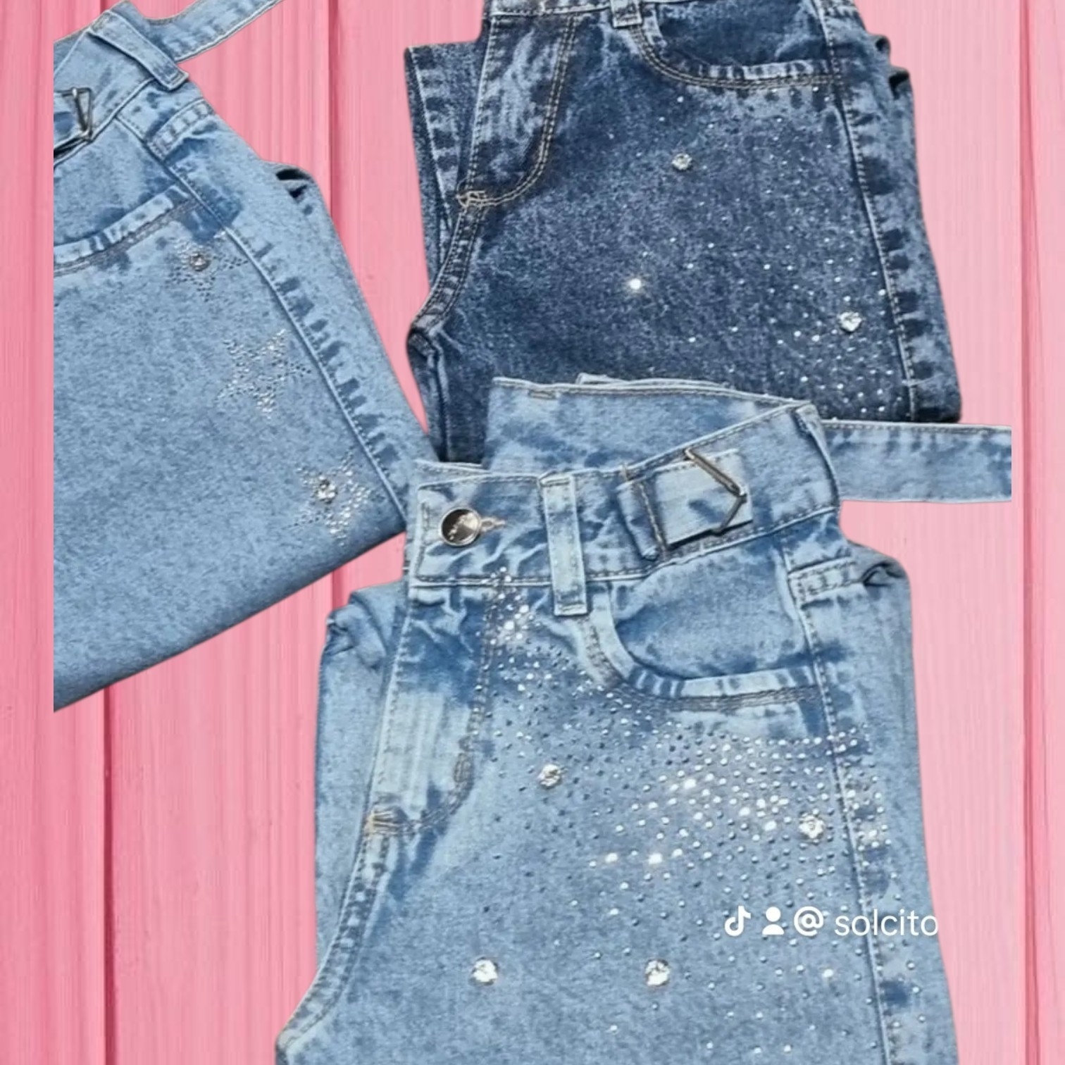 Wide Leg con Strass para Niñas - Imagen 2