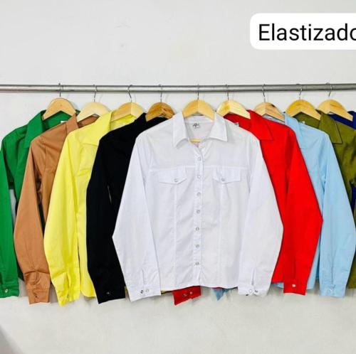 Camisa para Uniforme Tela Poplin Elastizado Talles 1 al 8