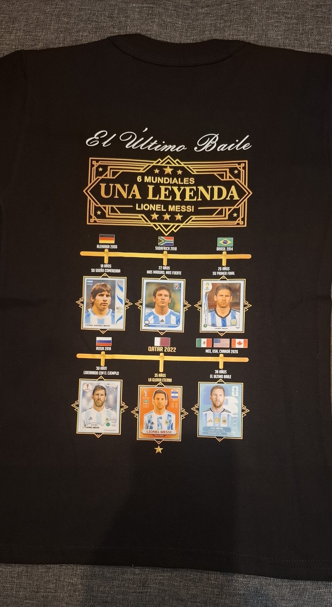 Remera de Niño Ultimo Baile de Messi Talle 2 al 18 - Imagen 2