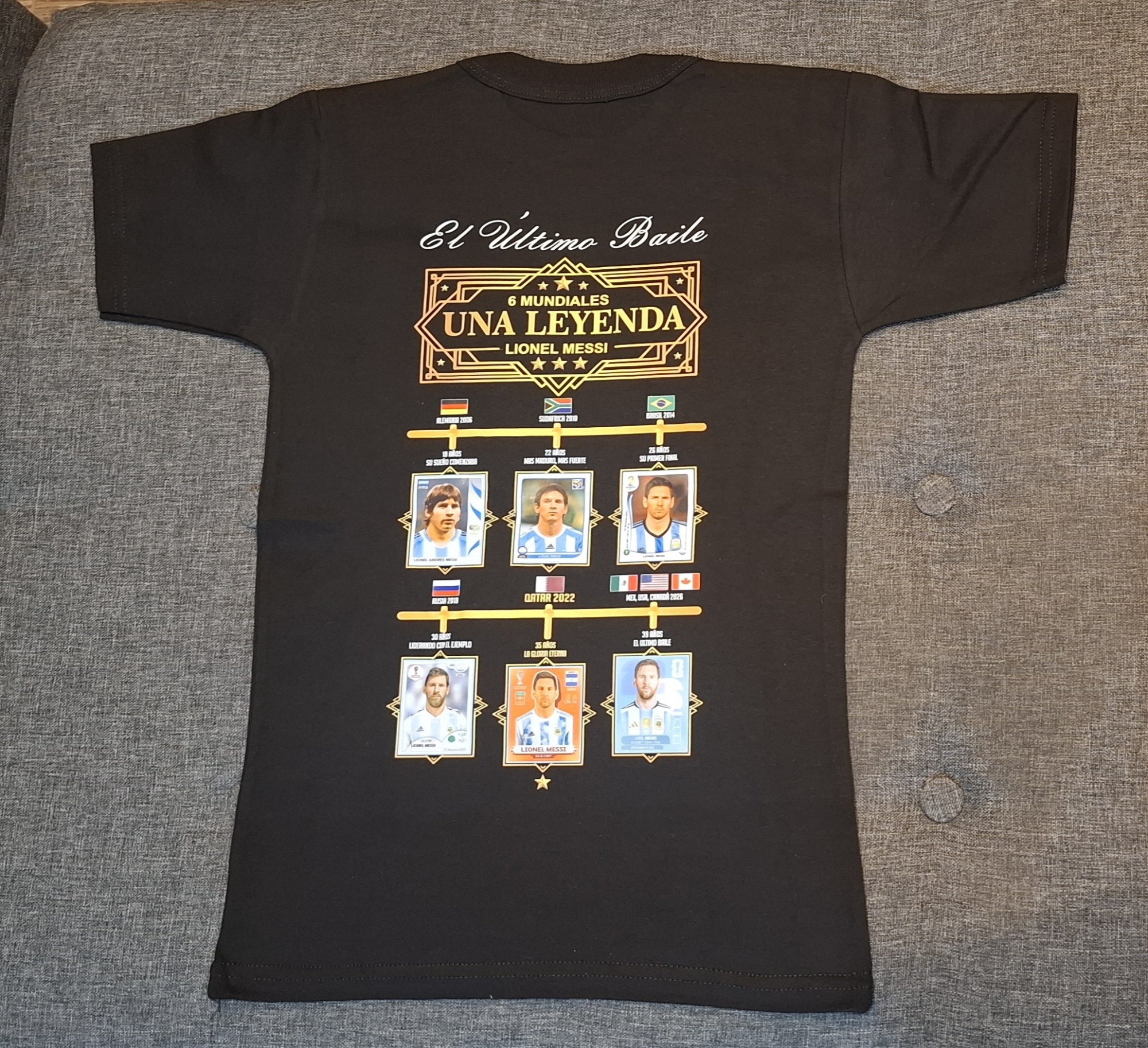 Remera de Niño Ultimo Baile de Messi Talle 2 al 18 - Imagen 4
