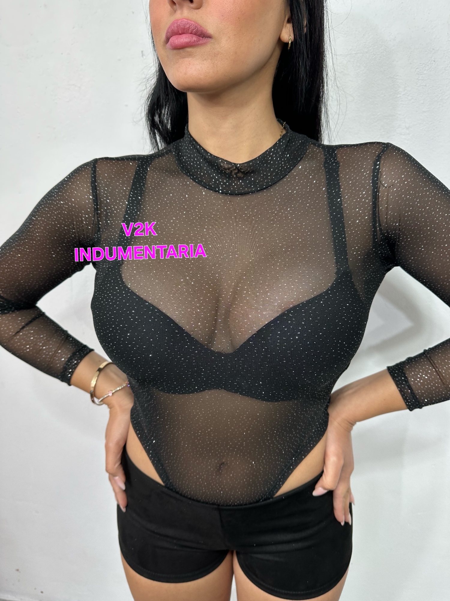 Body Polera Tul con Gliter - Imagen 2