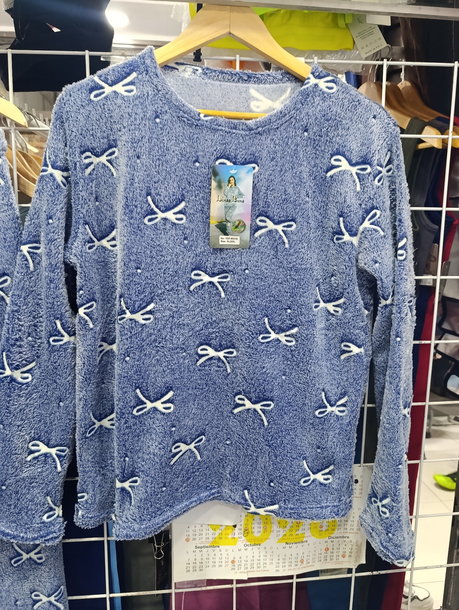 Pijama  Polar Luminoso  (conjunto)  Dama - Imagen 3