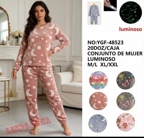 Pijama Luminosas  Dama (conjunto) Promo hasta Agotar Stock