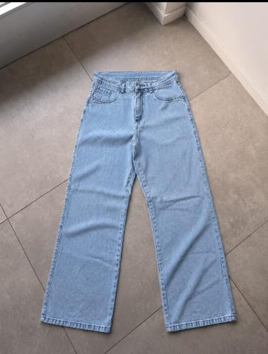 Jeans Wide Leg Rigido