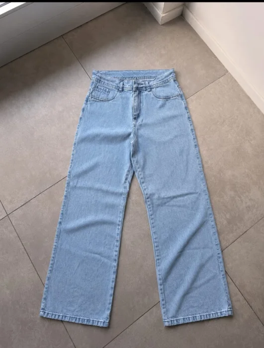 Jeans Wide Leg Rigido