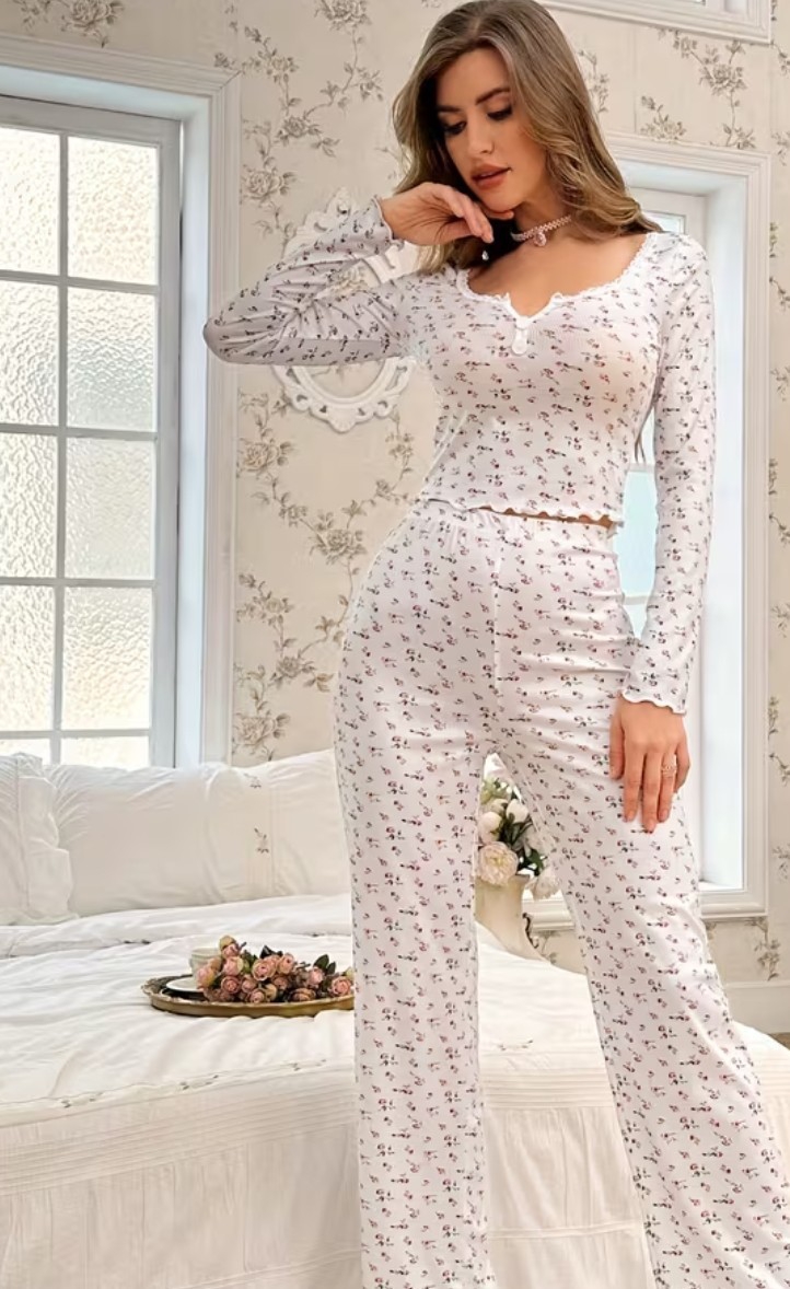 Pijama de Morley con Puntillas - Imagen 2