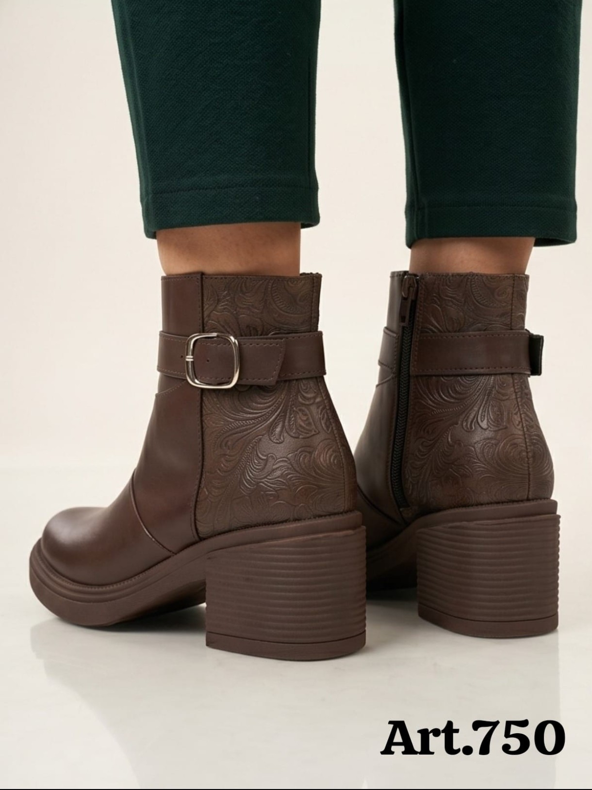 Botas Cortas Choco y Negro (art. 750) - Imagen 3