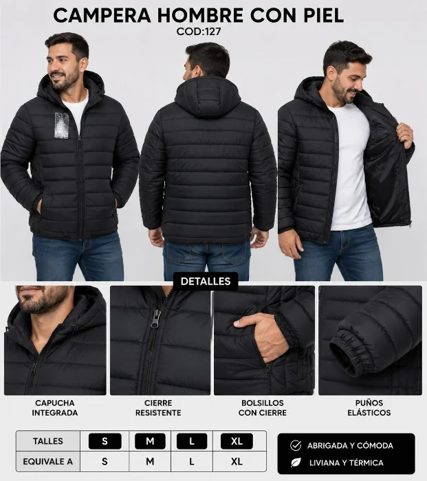 Campera con Piel