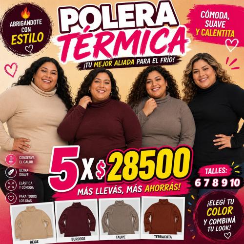 Polera Termica Talles Especiales