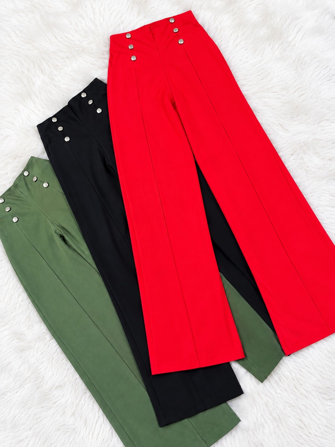 Pantalon Wide Leg Bengalina Excelente Calidad - Imagen 6