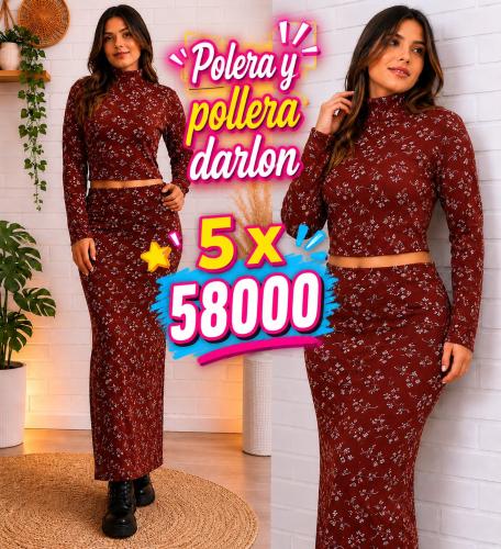 Conjuntos Darlon Pollera y Polera