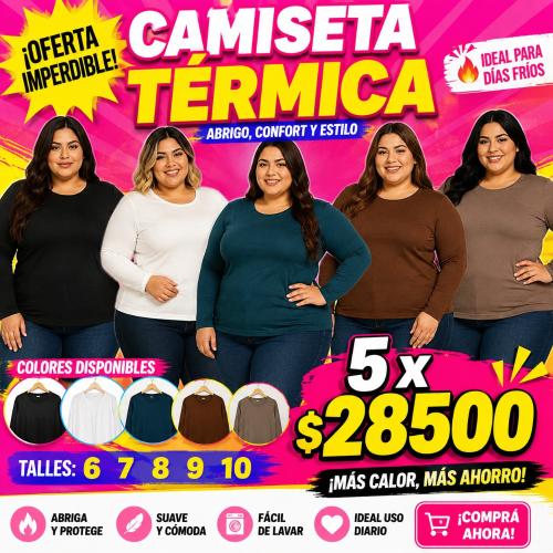 Camiseta Térmica Talles Especiales