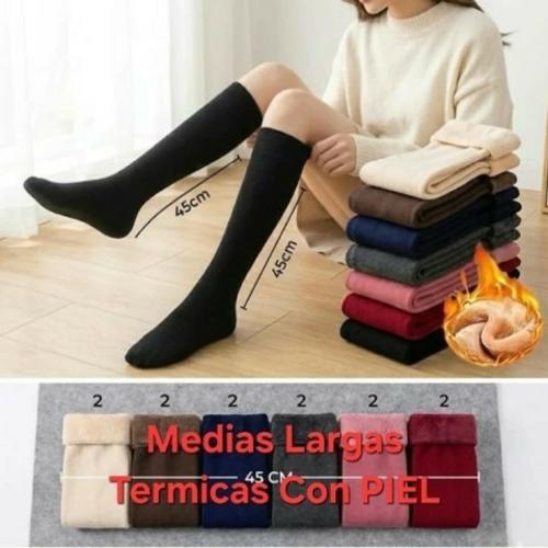 Medias Térmicas Larga de Colores