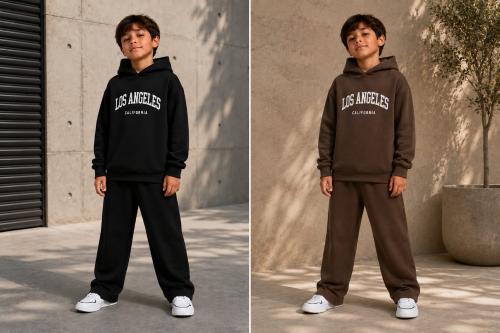 Conjunto Baggy con Estampa en el Buzo