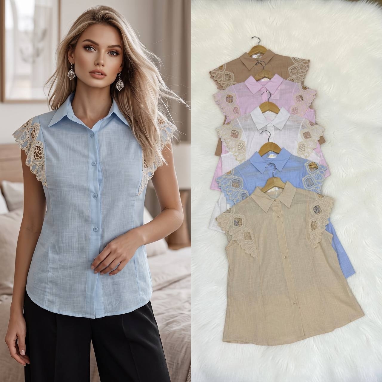 Camisa Pia de Lino - Imagen 2