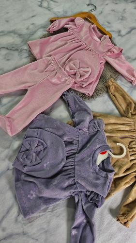 Conjunto con Vestido - Ranita - Gorrito