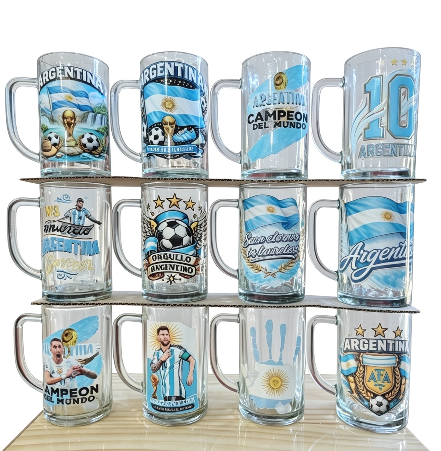Chop Vidrio Argentina Mundial 500ml - Imagen 2