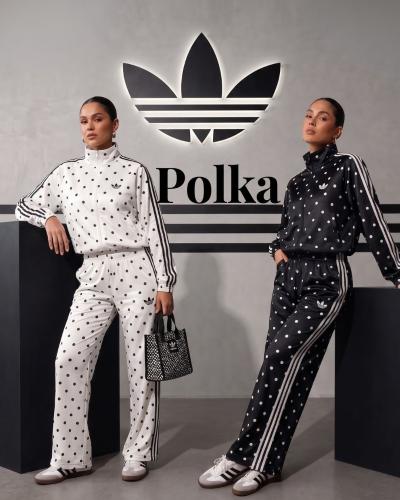 Conjunto Adidas Trio Polka Dot Saten Premium