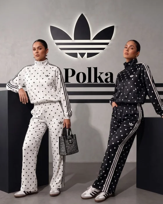 Conjunto Adi Trio Polka Dot Saten Premium