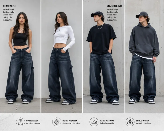 Jeans Baggy Bordado