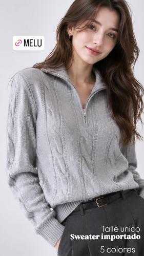 Sweater con Cierre