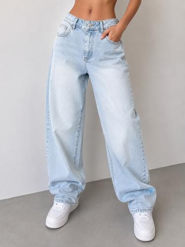 Baggy Celeste Elástizado Liso