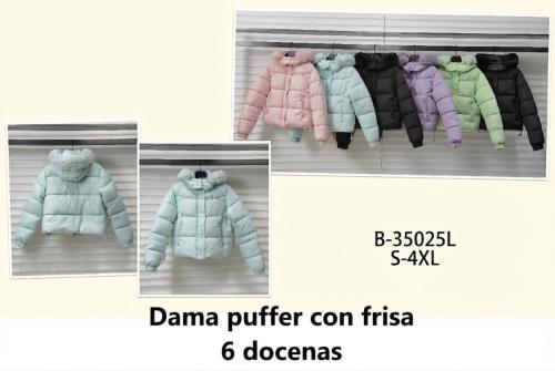 Puffers de Dama C/piel Botty