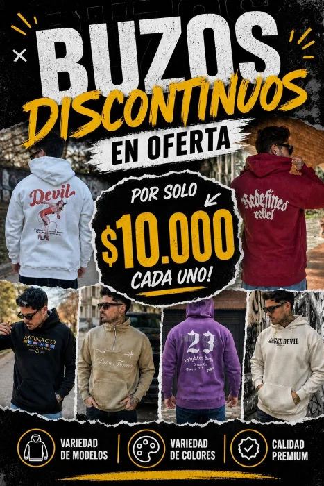 Buzos de Frisa en Oferta (discontinuos)