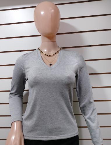 Camisetas de Cuello V de Modal