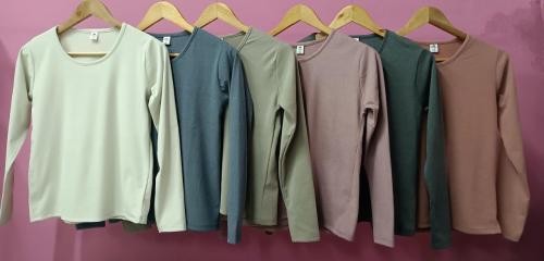 Camiseta Darlon Jaspeado Talle Especial Mujer Invierno Dama Abrigo Buzo Camisa