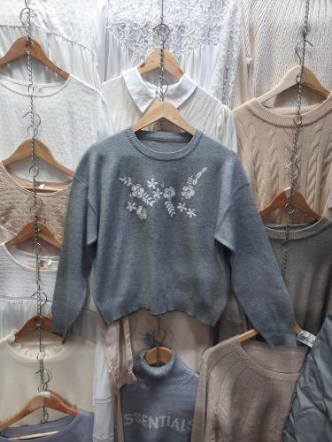 Sweater Bordado Flor