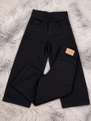 Baggy Clásico Jeans Negro Elastizada
