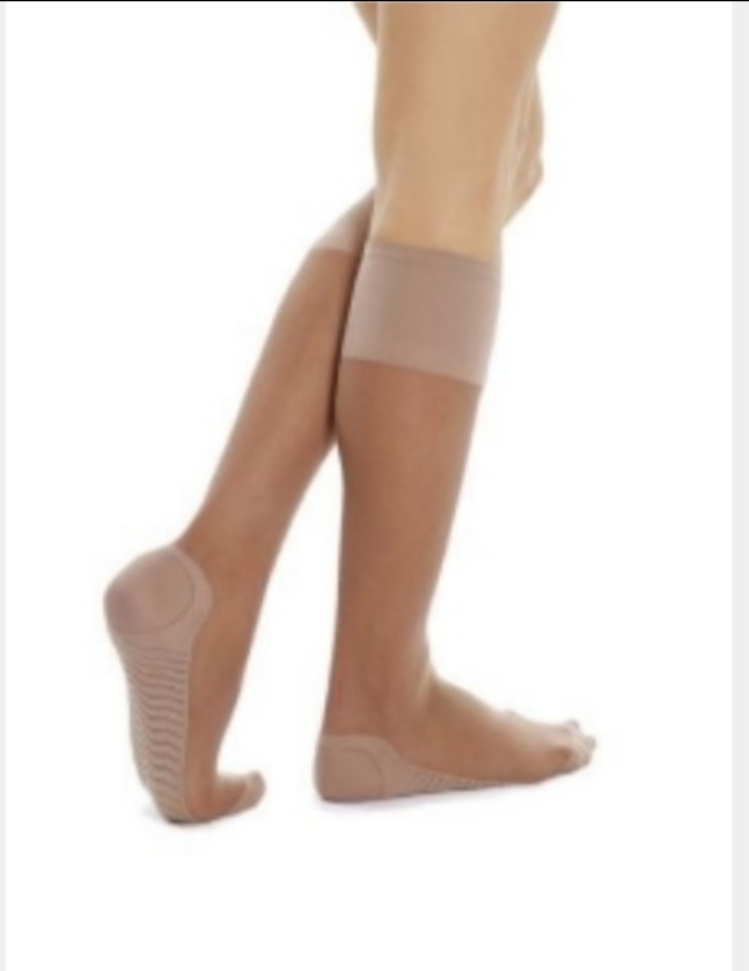 Oferta 2x Cocot 7 Medias Micro Masaje 3/4 Lycra  Piel y Negro - Imagen 2