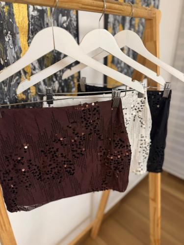 Pollera Forrada de Lentejuelas Reini