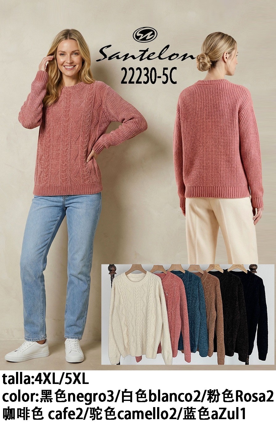 Sweter Importado Chenille. - Imagen 1