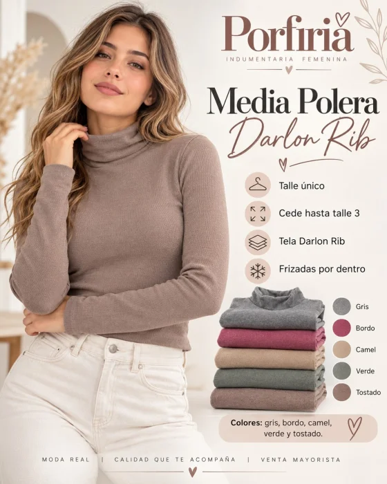 Media Polera Darlon Ribb