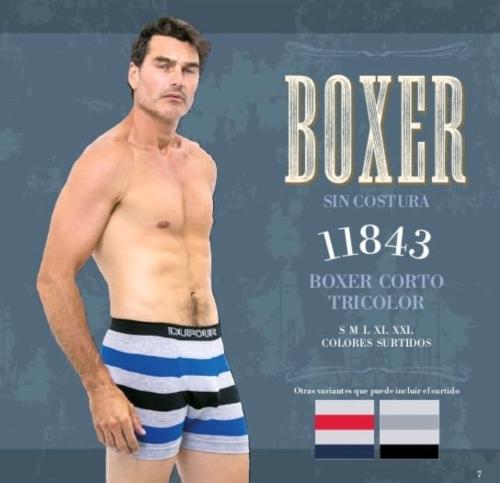 Boxer Dufour Corto Tricolor Art. 11843
