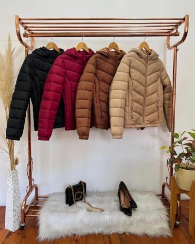 Campera Enflable con Piel