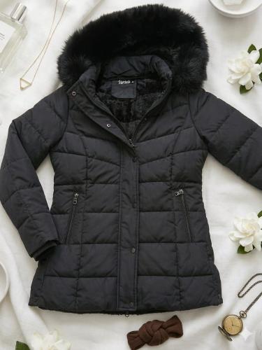 Campera Semi Tapado con Piel