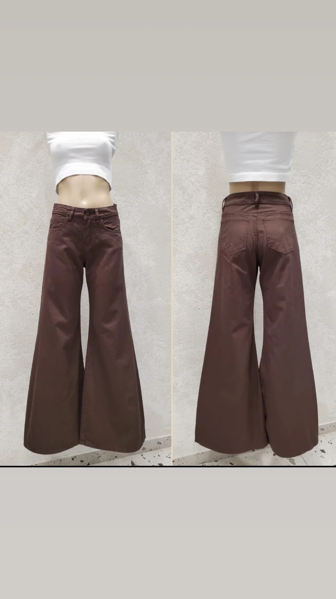 Pantalón Full Wide Leg Chocolate - Imagen 2