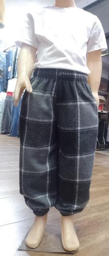 Pantalón Baggy de Paño Cuadrille de Niño