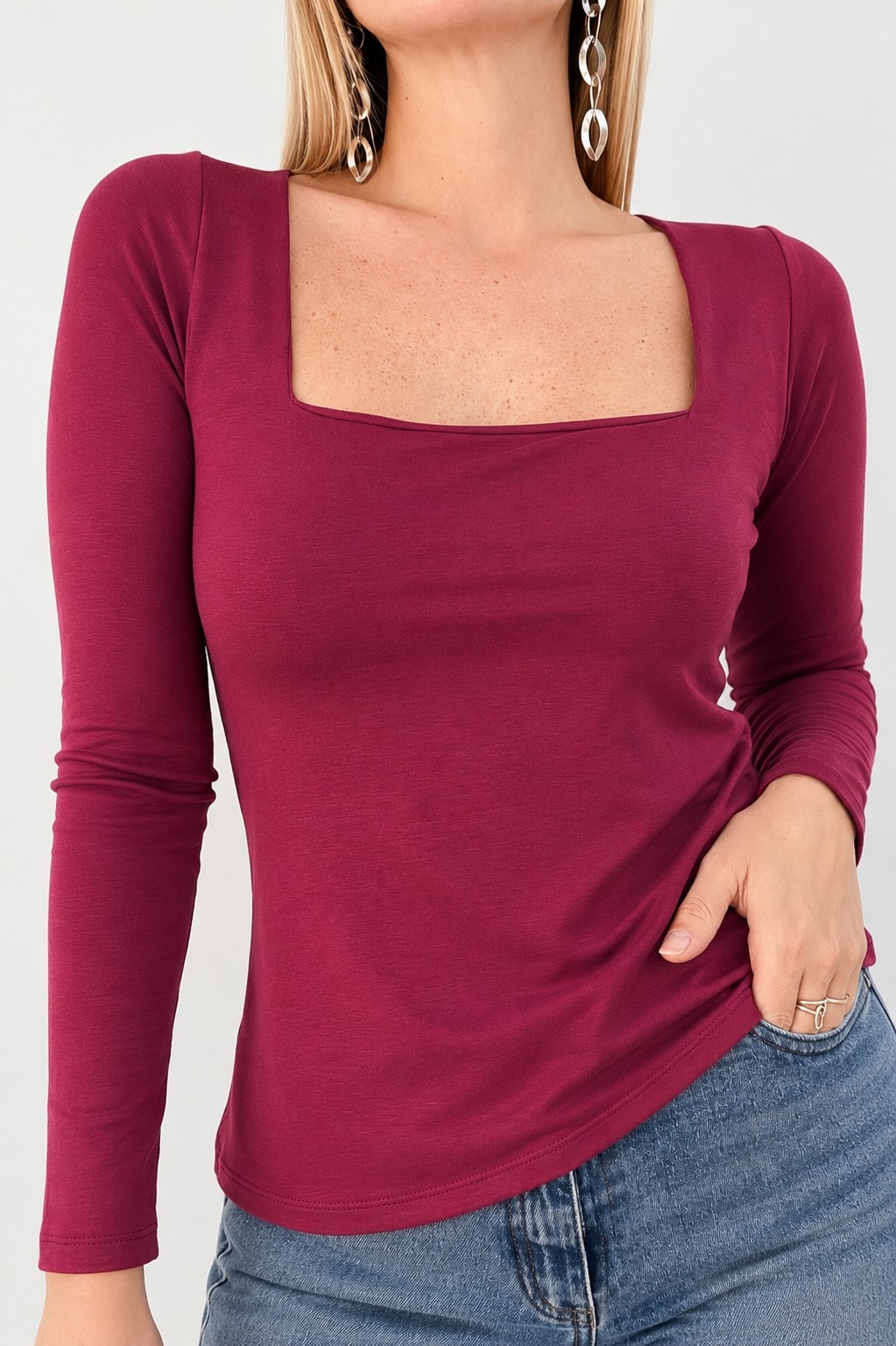 Camiseta Escote Cuadrado - Imagen 4